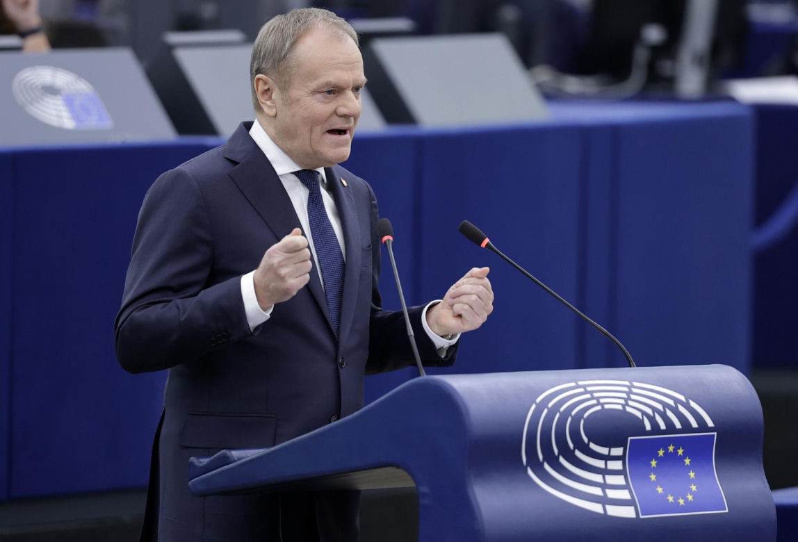 Wystąpienie Tuska w Parlamencie Europejskim