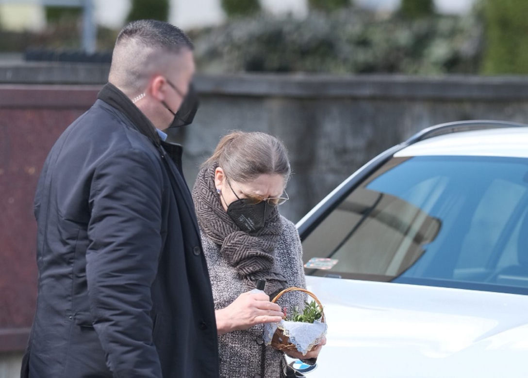 Krystyna Pawłowicz z wielkanocną święconką