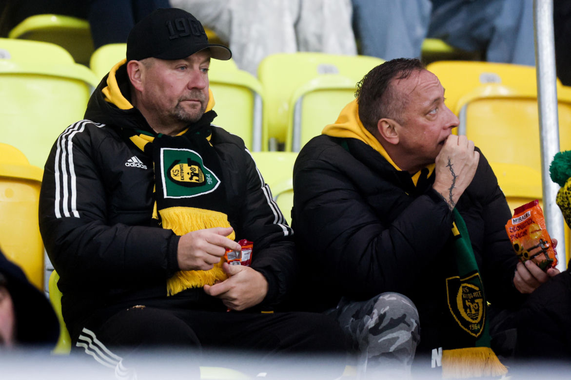 GKS Katowice - Pogoń Szczecin, zdjęcia kibiców i zawodników z meczu 17. kolejki PKO BP Ekstraklasy