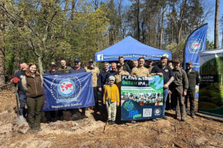 Policjanci z IPA rejonu siedleckiego zasadzili las w Golicach