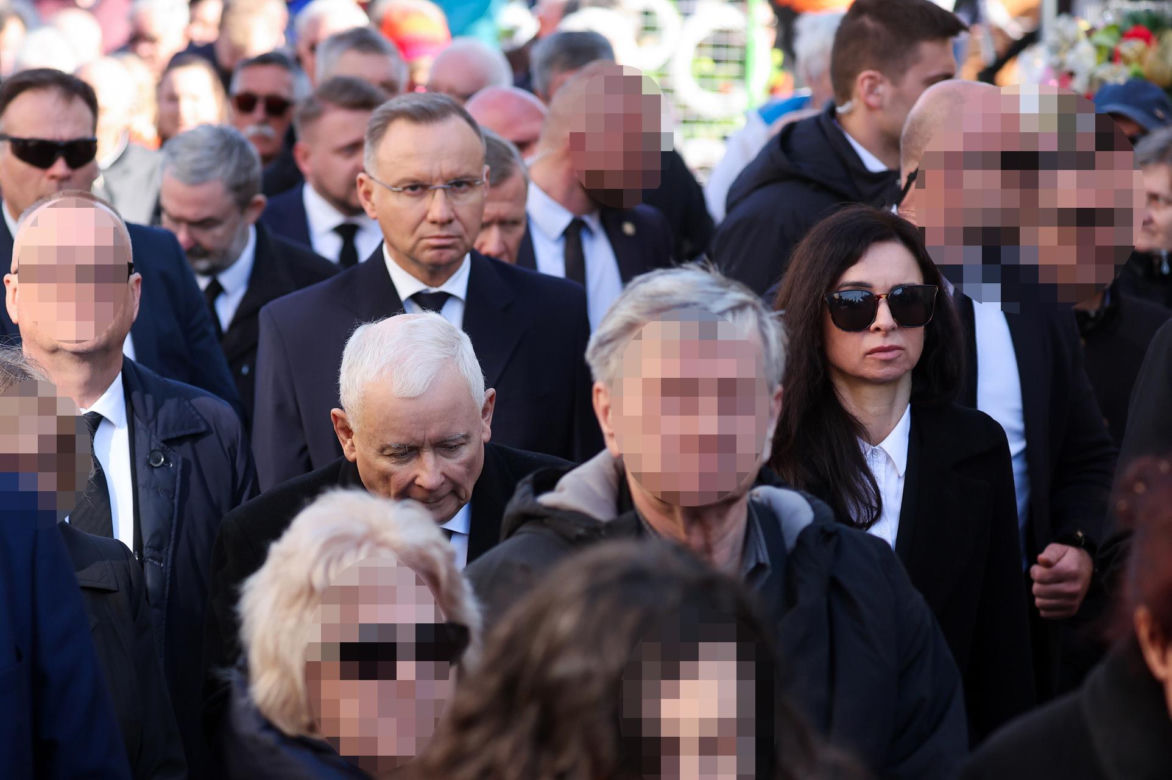 Marta Kaczyńska na pogrzebie Barbary Skrzypek