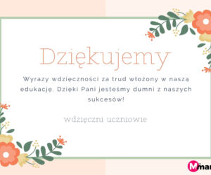 kartka dla nauczyciela