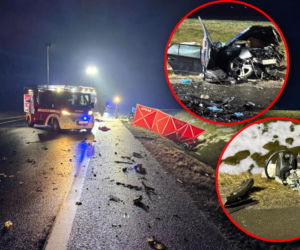 Tragedia na DK15 pod Gnieznem. Nie żyje 52‑letnia kobieta, ciężko ranna 9‑latka