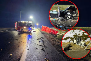 Drogowy koszmar pod Gnieznem. Nie żyje 52‑letnia kobieta, ciężko ranna 9‑latka. Zdjęcia mówią wszystko