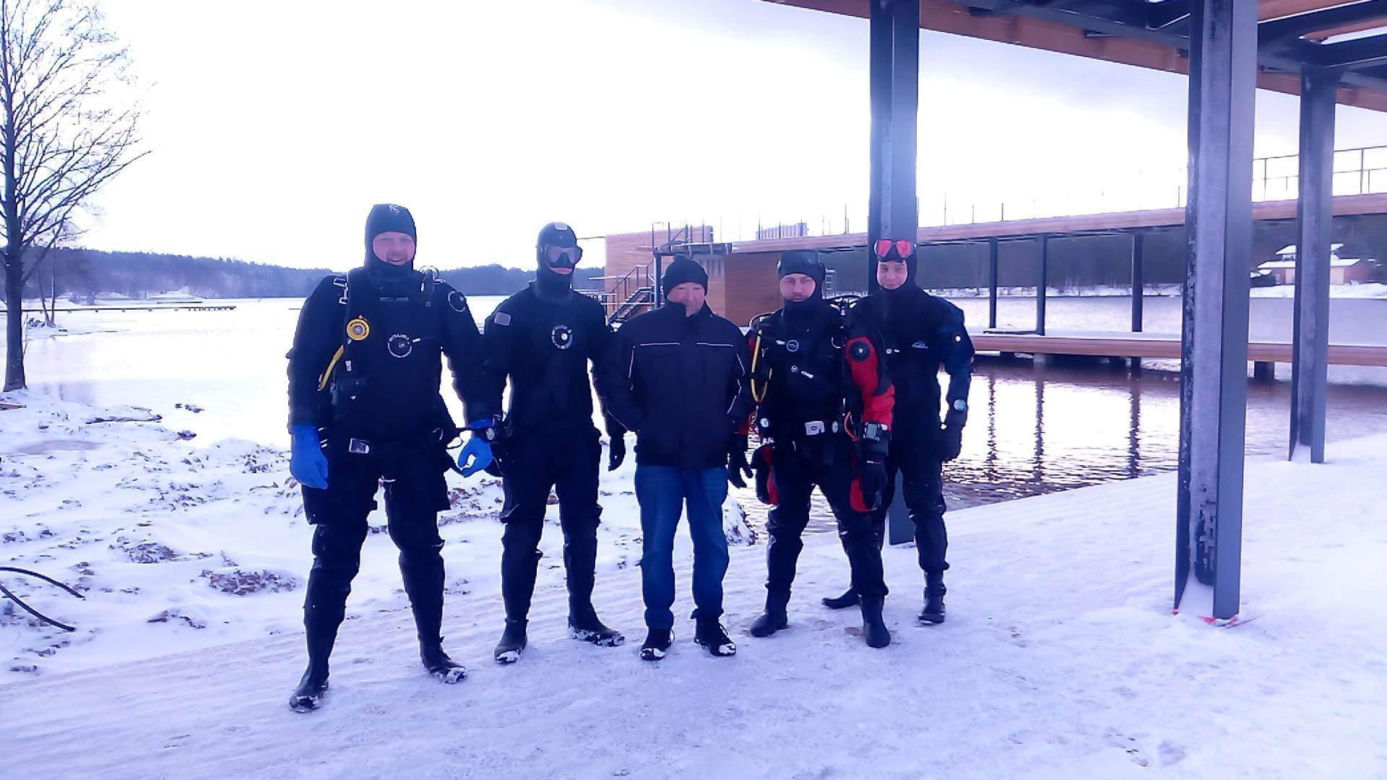 Pierwsi przetestowali Lubiankę. Klub Płetwonurków "Kalmar" Starachowice na ćwiczeniach