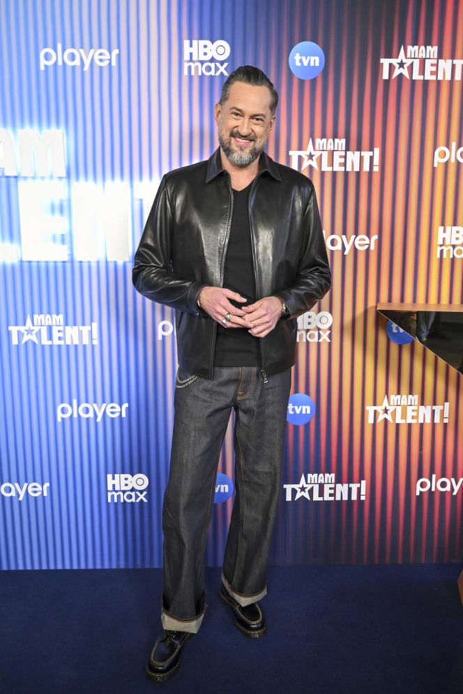 Marcin Prokop na planie "Mam Talent!"