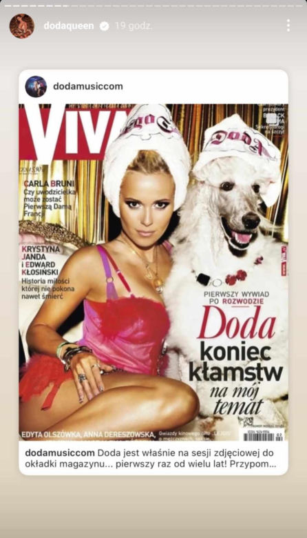 Doda na sesji okładkowej