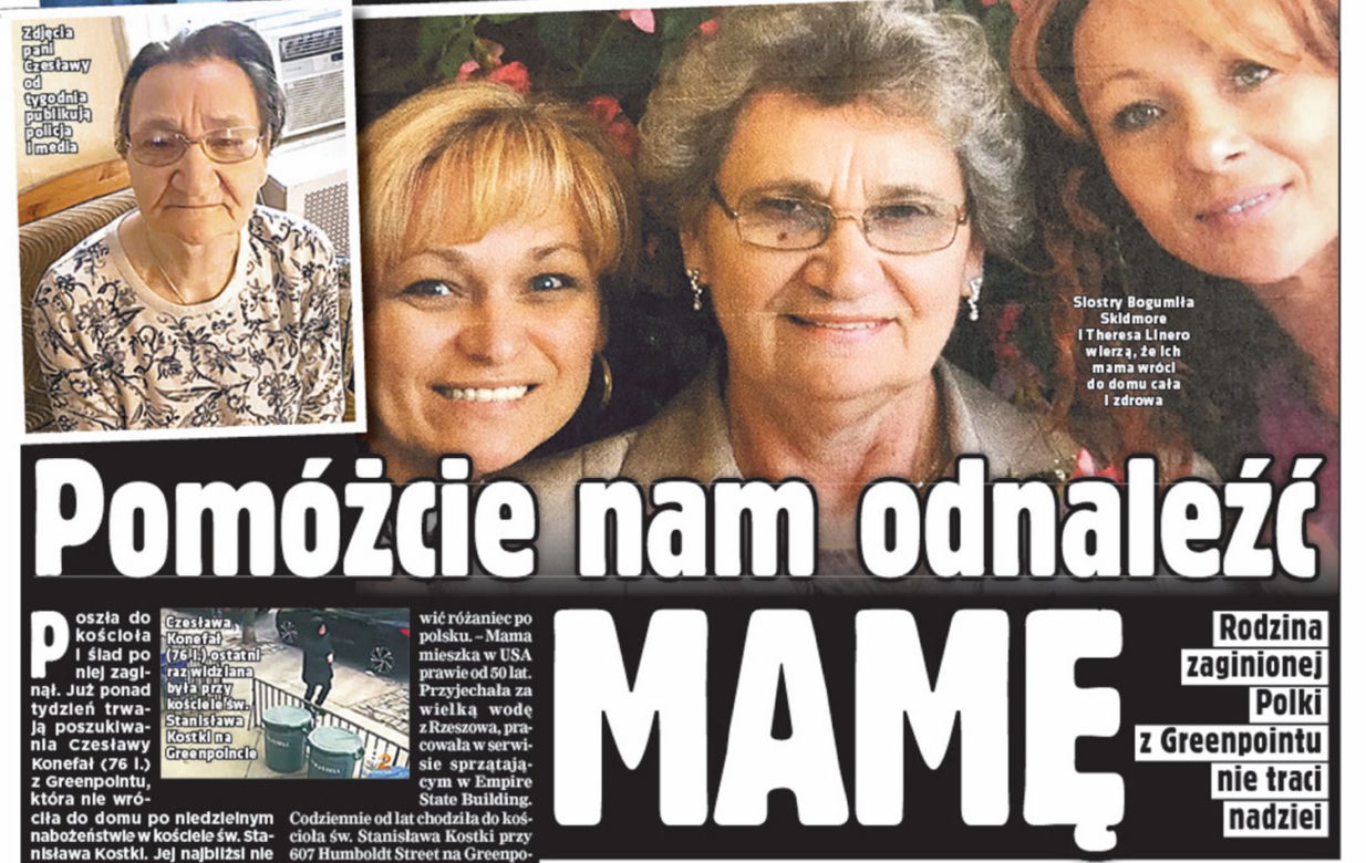 Pani Czesława nie żyje