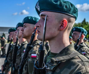 Przysięga wojskowa w 10. Wrocławskiej Brygadzie Łączności.