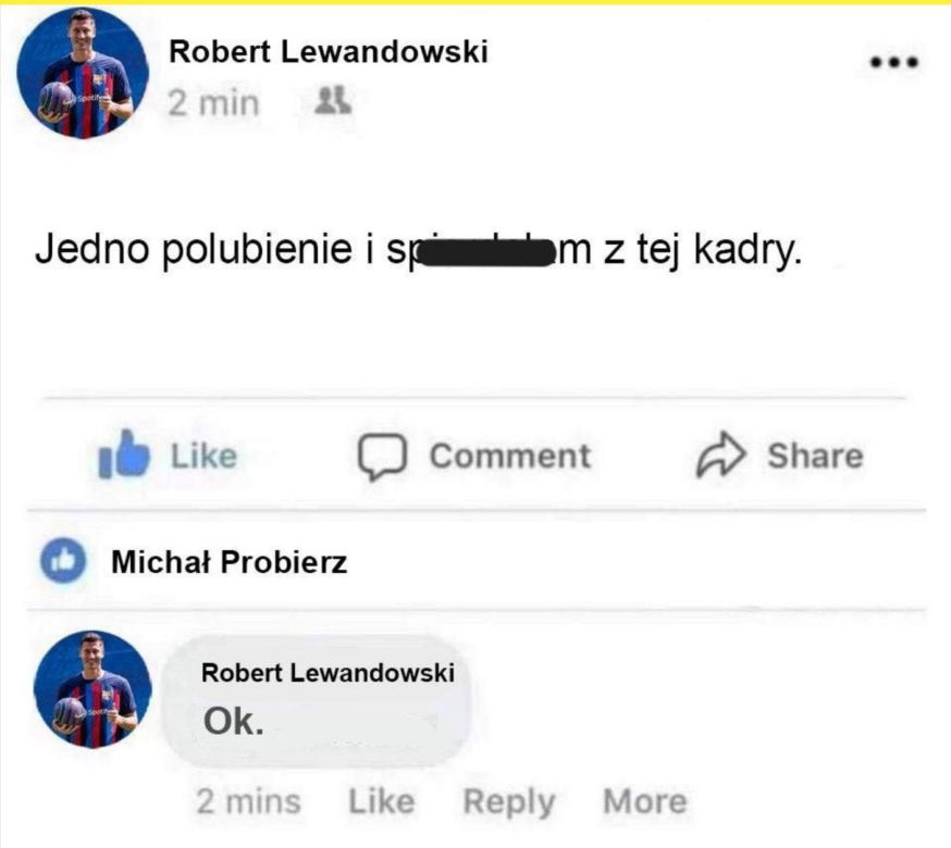 Najlepsze memy o Lewandowskim i Probierzu. Internauci nie zawiedli 