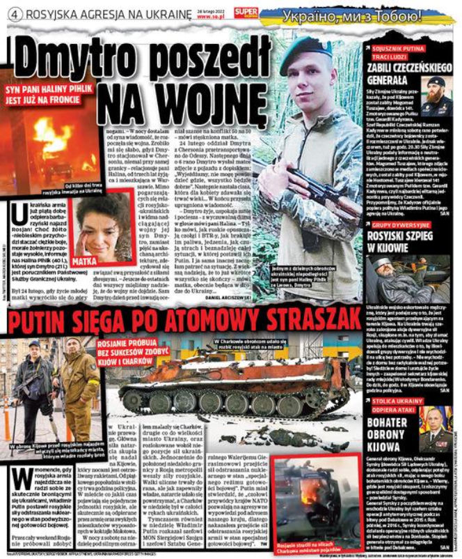 Pierwsze dni wojny w Ukrainie. Tak relacjonowaliśmy je w "Super Expressie"