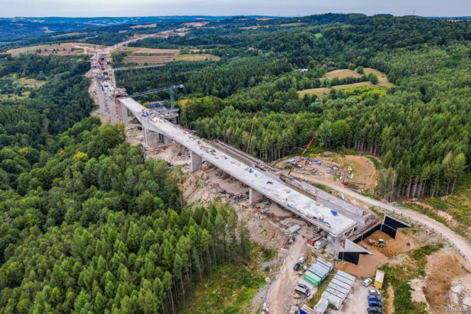 Budowa drogi S19. Najwyższa estakada w Polsce