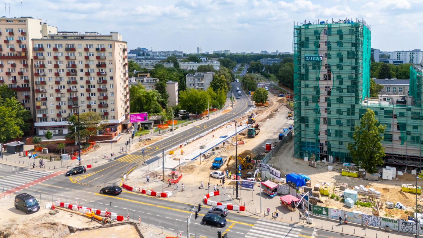 Budowa tramwaju do Dworca Zachodniego od strony Ochoty