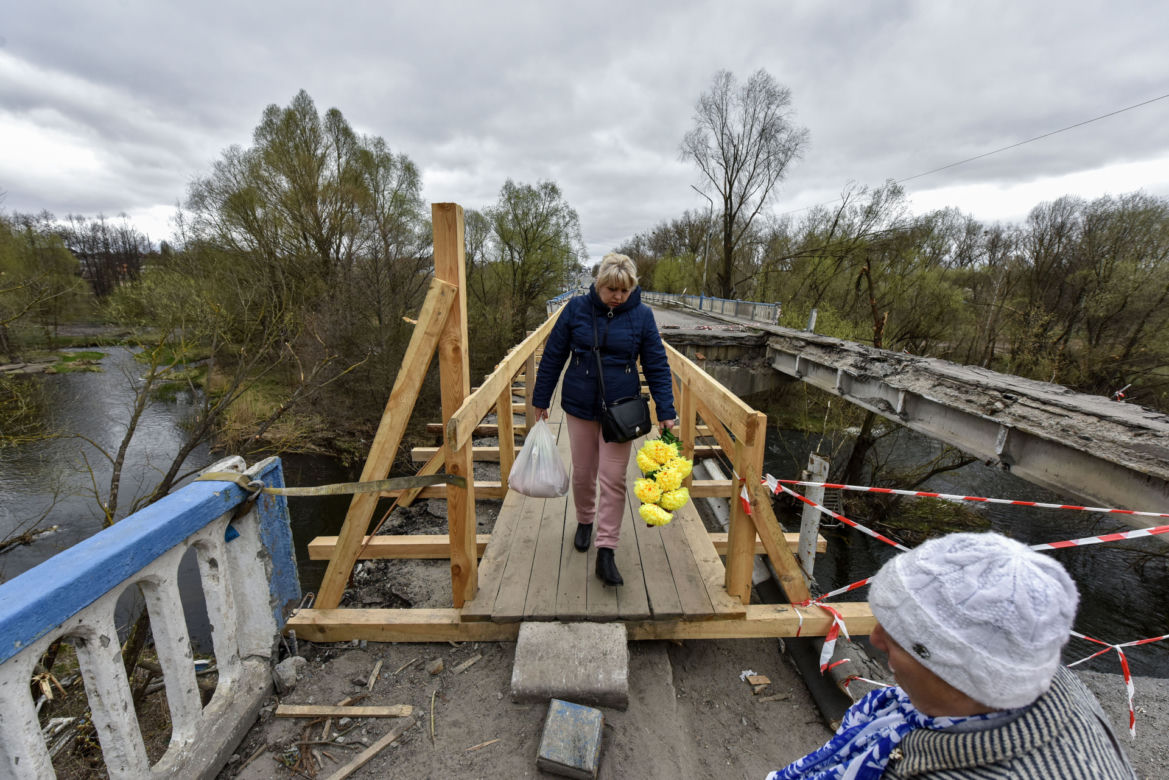 Wojna na Ukrainie. Zniszczona cerkiew w powiecie żytomierskim 