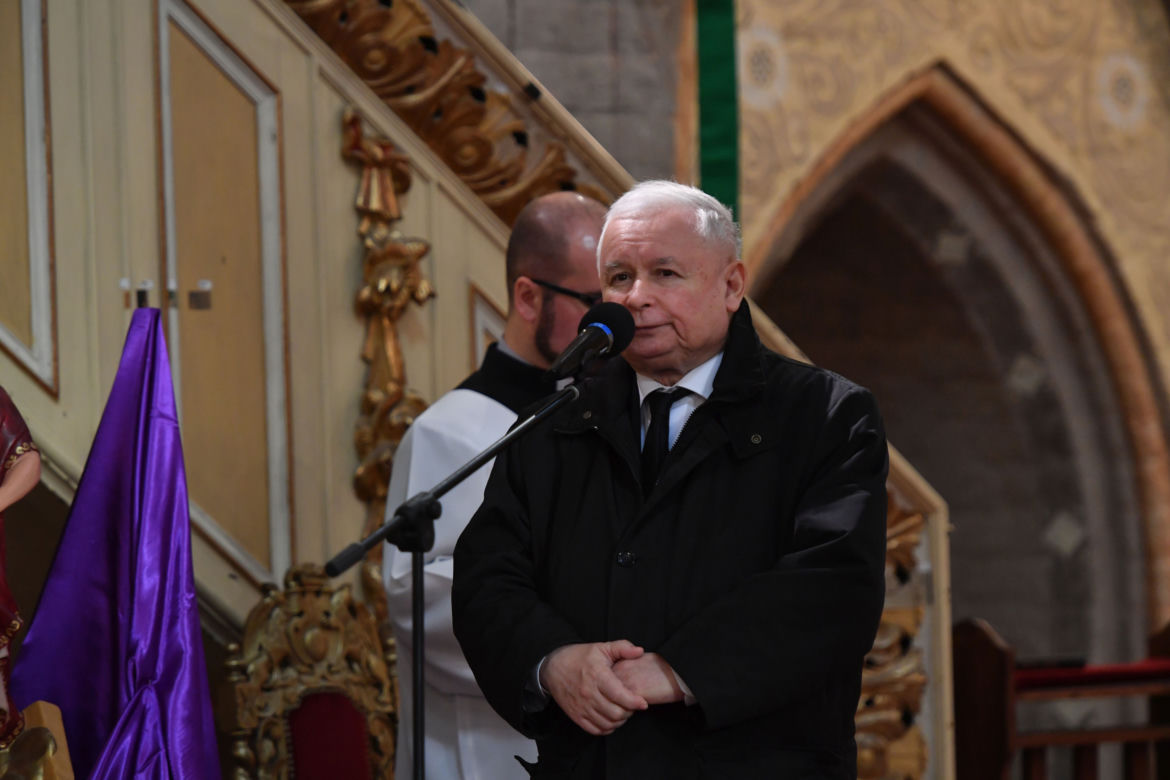 Pogrzeb posła Strzałkowskiego. Pojawił się Jarosław Kaczyński