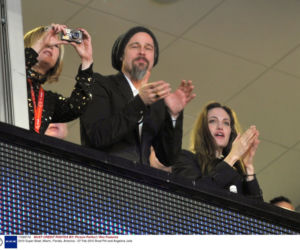 Angelina Jolie i Brad Pitt na Super Bowl