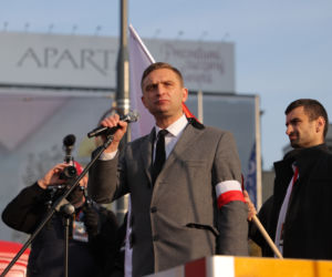 Robert Bąkiewicz na Marszu Niepodległości