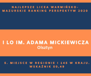 Perspektywy 2020. Najlepsze licea w województwie warmińsko-mazurskim. Zobacz RANKING TOP 20!