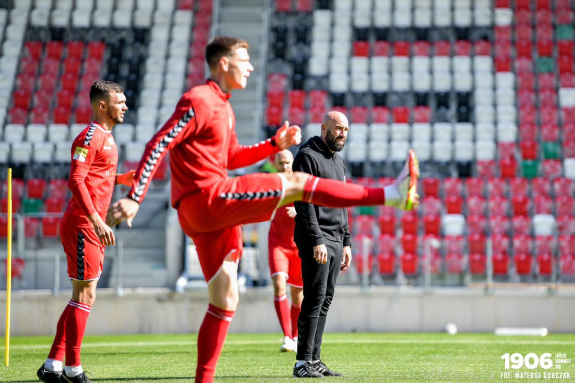 Piłkarze na nowym stadionie Zagłębia Sosnowiec