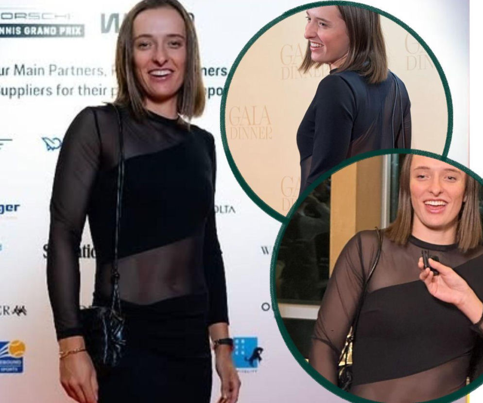 Iga Świątek bryluje na imprezie w Stuttgarcie. Ten szczegół kreacji przykuwa uwagę