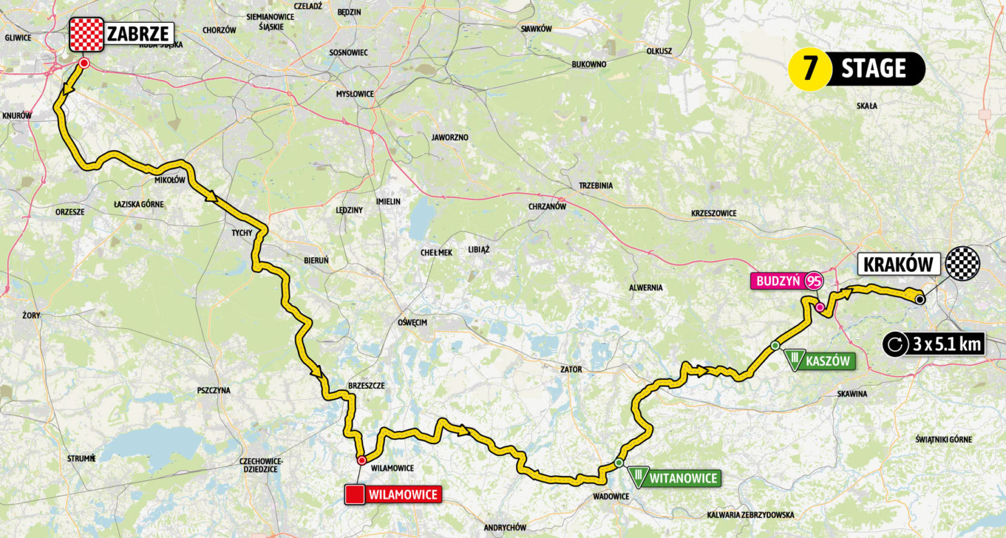 80. Tour De Pologne [29.07-04.08.2023]. Jak będzie przebiegać trasa wyścigu?