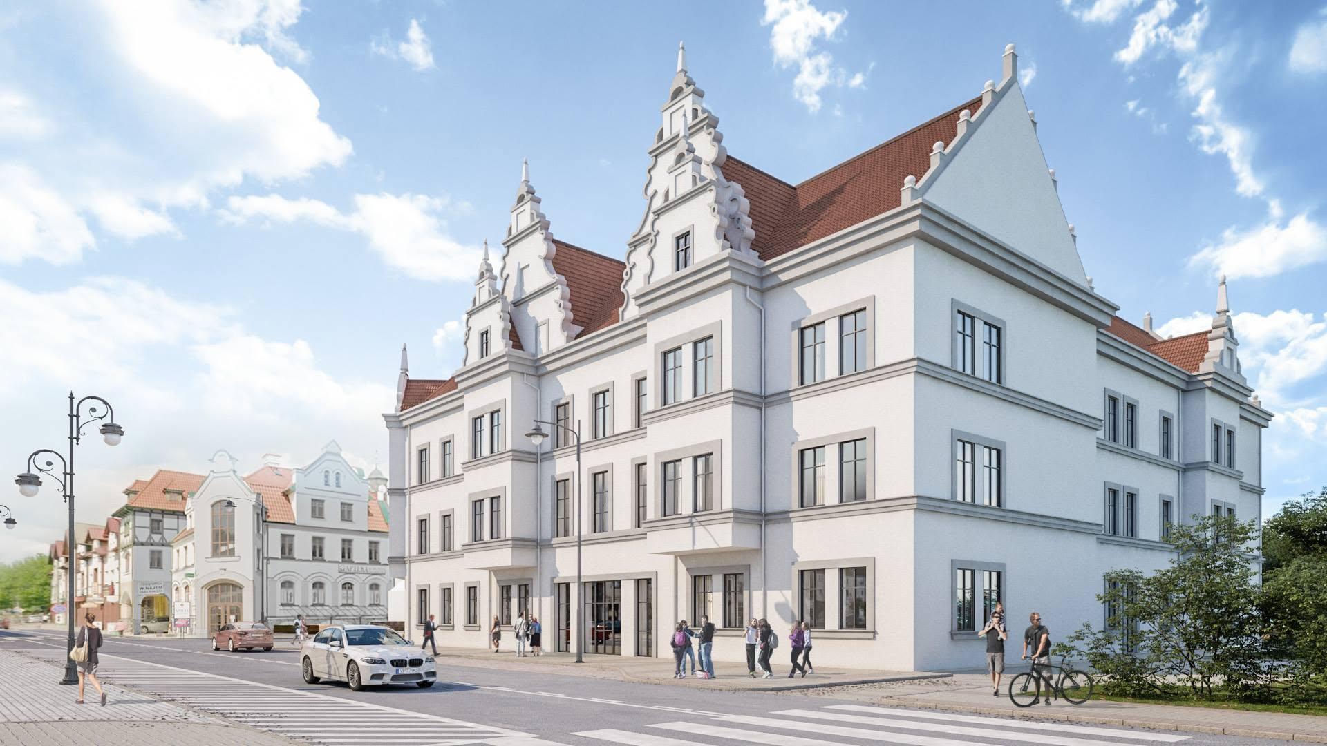 Wizualizacje Piskiego Domu Kultury po modernizacji