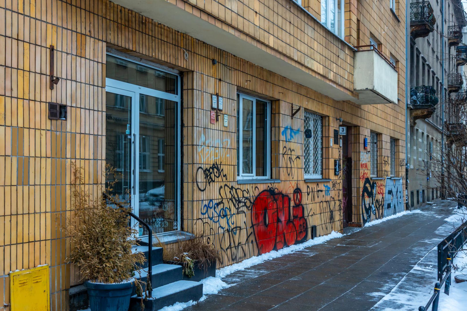 Graffiti w centrum Warszawy w 2026 r.