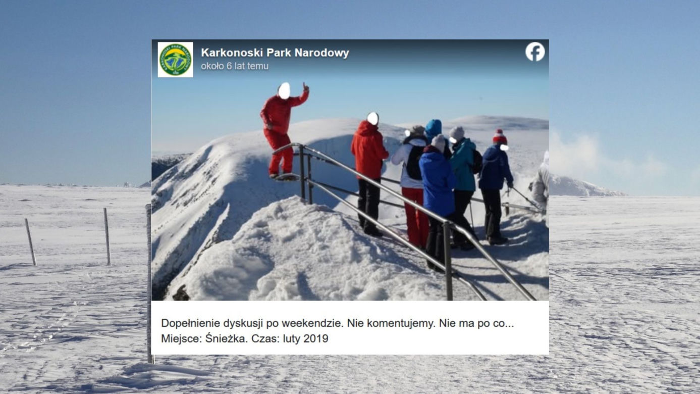 Stawanie na barierkach tuż nad przepaścią to ni jest dobry pomysł...