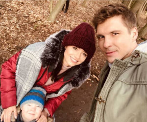M jak miłość. Iza (Adriana Kalska), Szymek (Staś Szczypiński), Marcin (Mikołaj Roznerski)