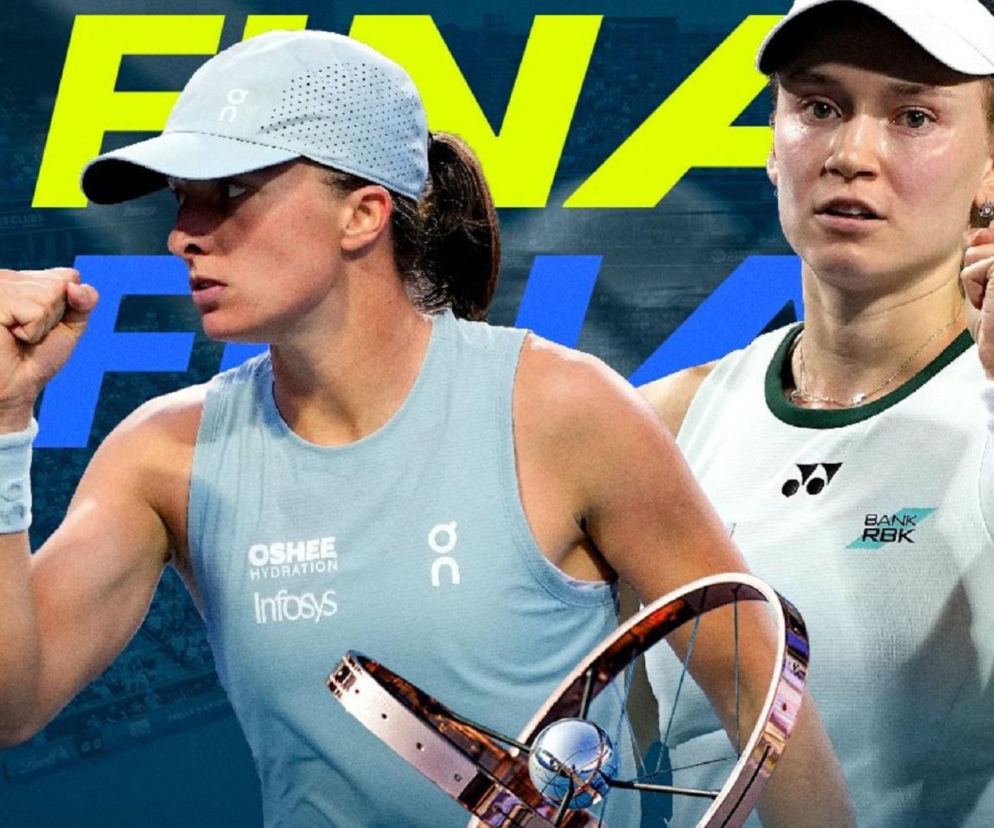 Iga Świątek i Jelena Rybakina na korcie. Relację z finału WTA Toronto znajdziesz w serwisie SE Supersport.
