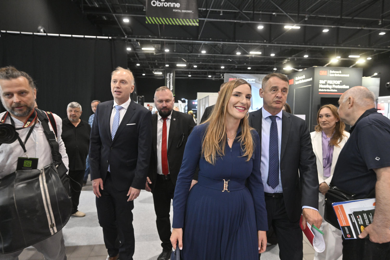 Magdalena Sobkowiak-Czarnecka podczas Warszawskich Targów Obronnych w Expo XXI