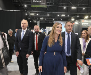 Magdalena Sobkowiak-Czarnecka podczas Warszawskich Targów Obronnych w Expo XXI