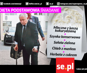 Dzisiejszy obiad Kaczyńskiego w szpitalu. Będziecie mu zazdrościć!