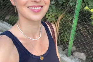 M jak miłość. Dominika Suchecka (Natalka) na planie