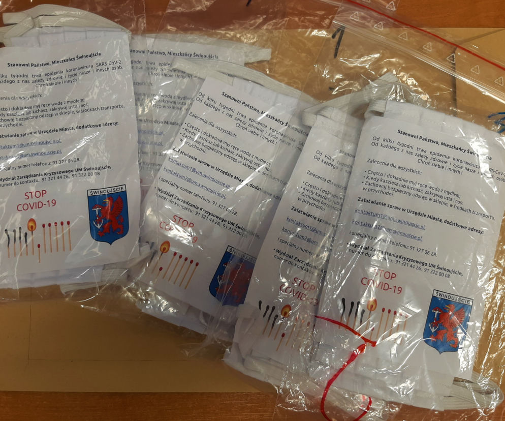 Kradli maseczki przeznaczone dla mieszkańców Świnoujścia