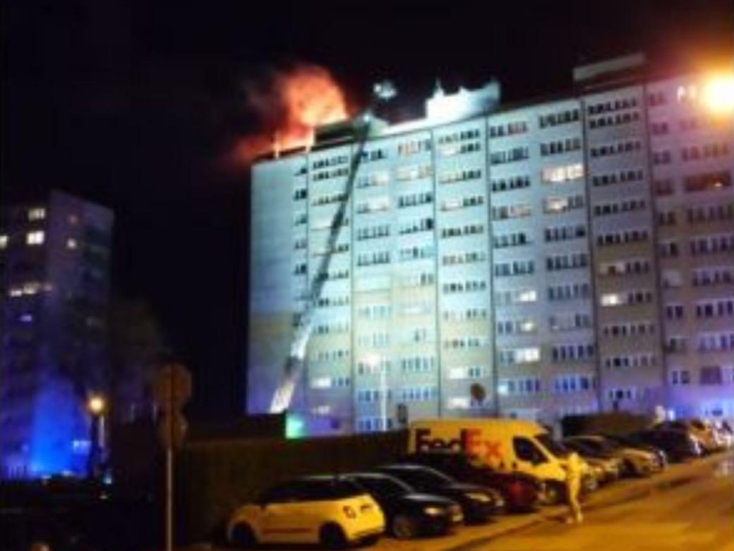 Pożar wieżowca Bielsko-Biała