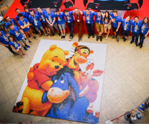 Mozaiki z kostek Rubika autorstwa RubiArt