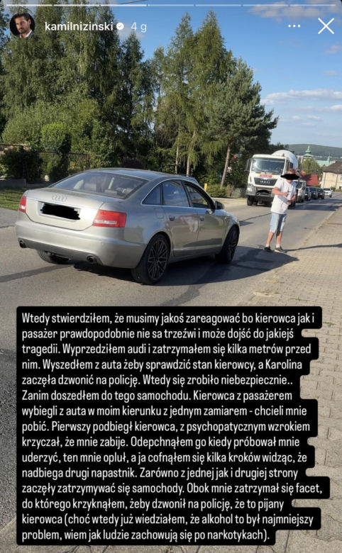Znany model przeżył dramat na drodze koło Wadowic