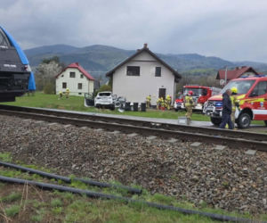 Wypadek na przejeździe kolejowym