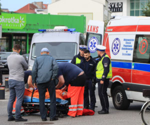 Wypadek rowerzystów