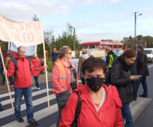 Wielki protest w Skawinie