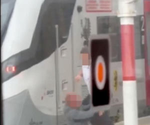 Szokujące sceny na peronie w Wejherowie! Bójka agresywnego pasażera z konduktorem