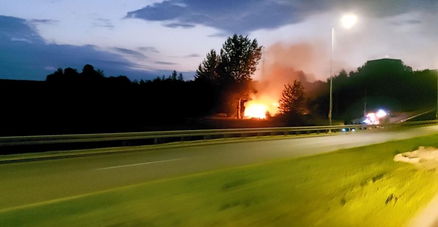 Pożar pustostanu w Rzeszowie [GALERIA]