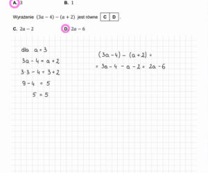 Próbny egzamin ósmoklasisty 2026 - MATEMATYKA. Poprawne odpowiedzi