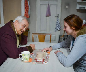 Dziewczyny ze Lwowa odc. 7. Henryk (Marian Dziędziel), Swieta (Anna Maria Buczek)