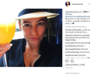Anna Mucha topless na Instagramie