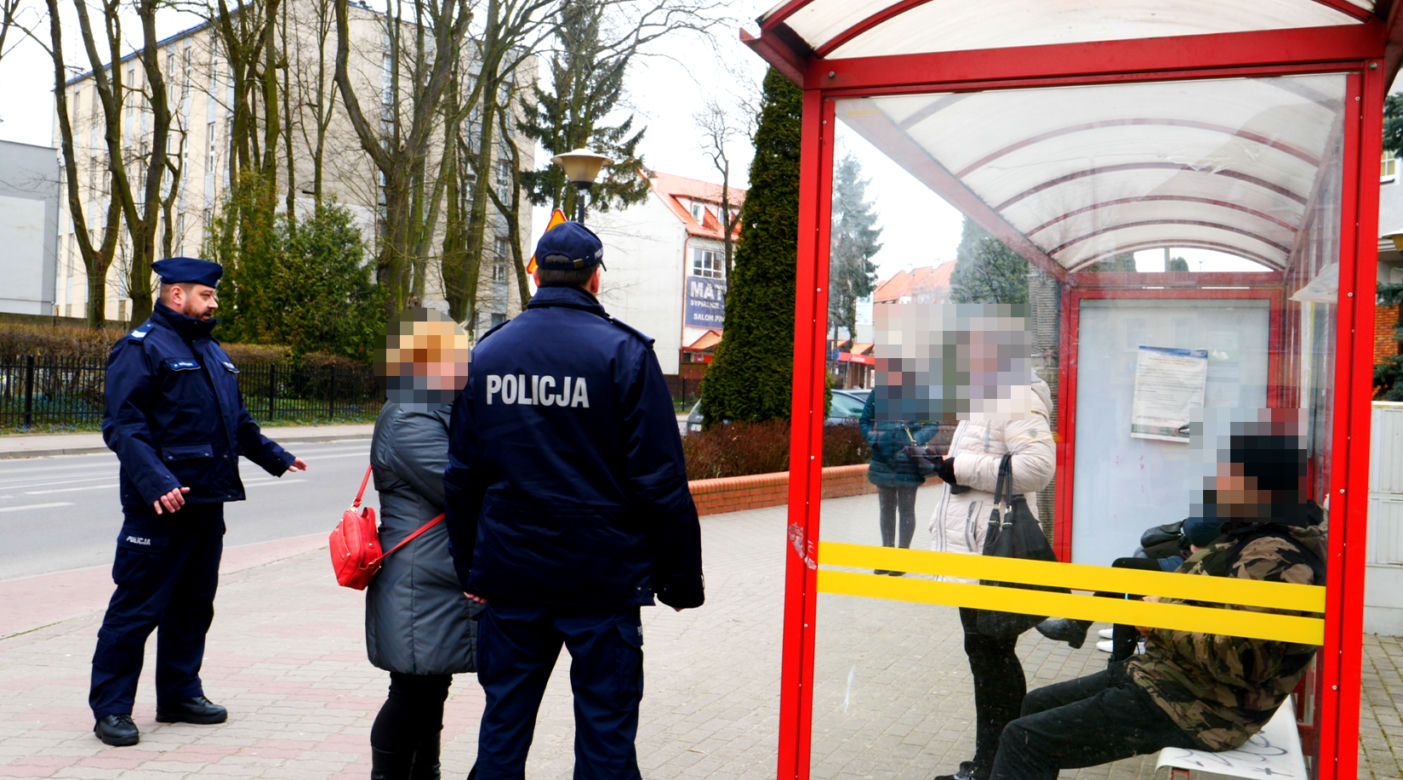 Policja w Ostródzie podczas epidemii koronawirusa