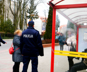 Policja w Ostródzie podczas epidemii koronawirusa