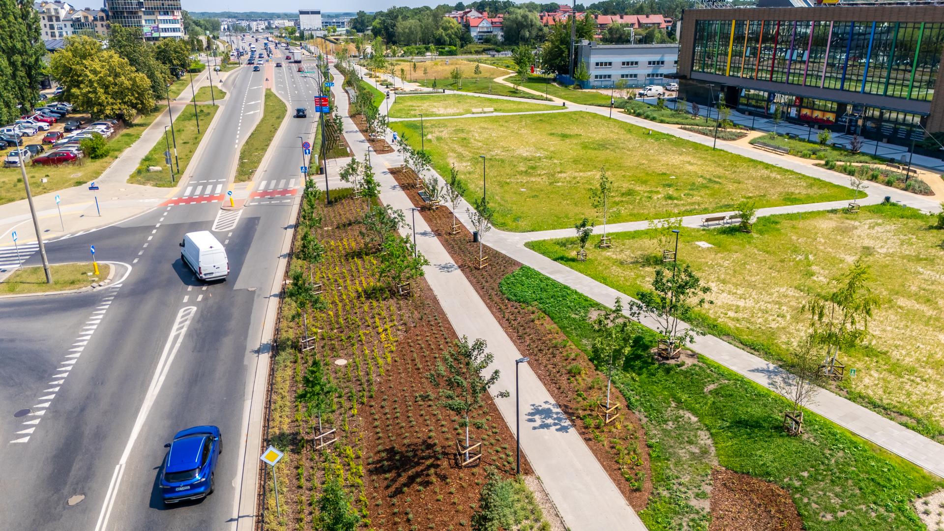 Park nad Południową Obwodnicą Warszawy w Warszawie