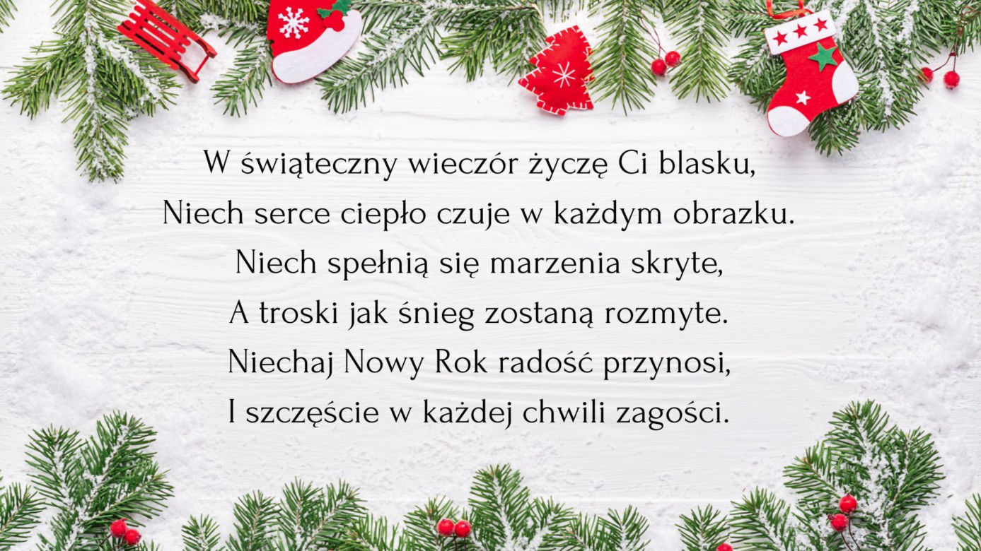 Wierszyki i życzenia na Boże Narodzenie 2024